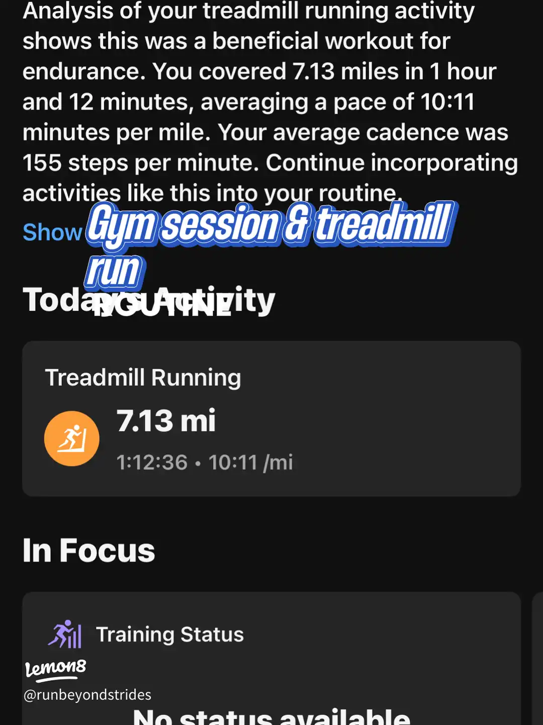Gym session & treadmill run's images(0)