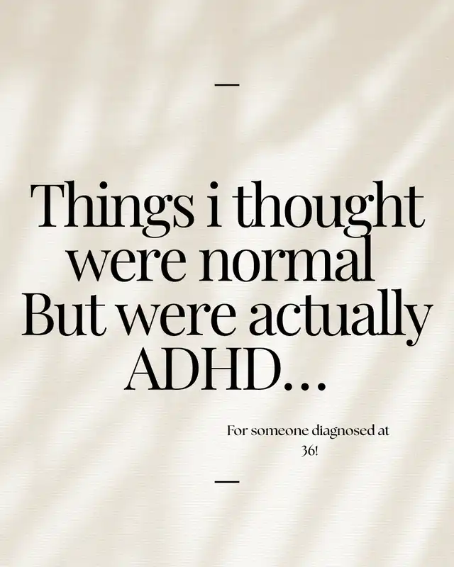 ADHD at 36: Suddenly Everything Makes Sense 💀✨