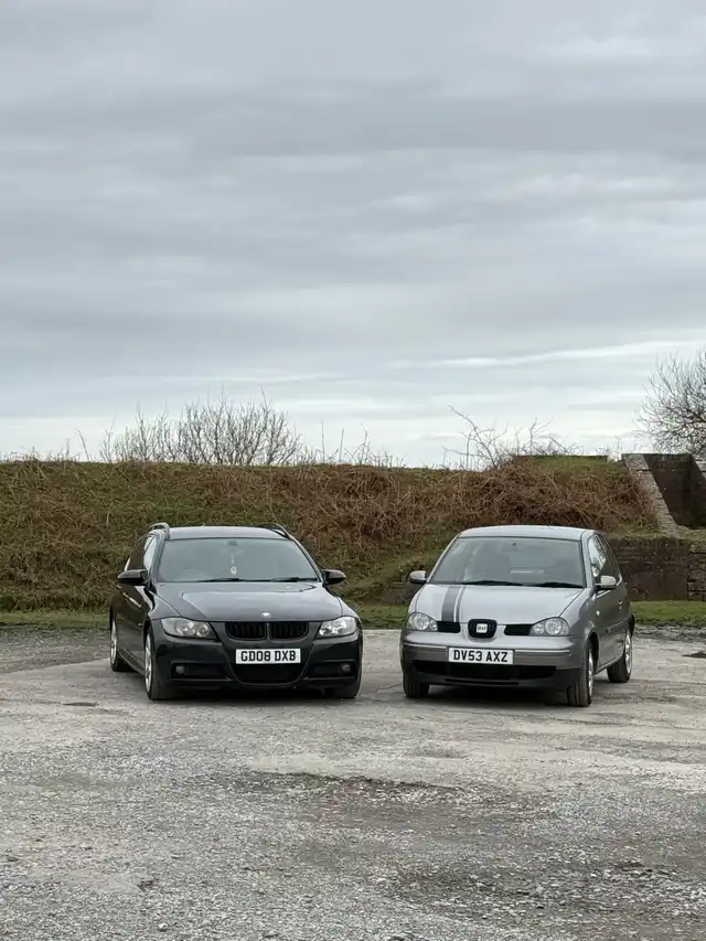 Step dad and daughter up on the moors