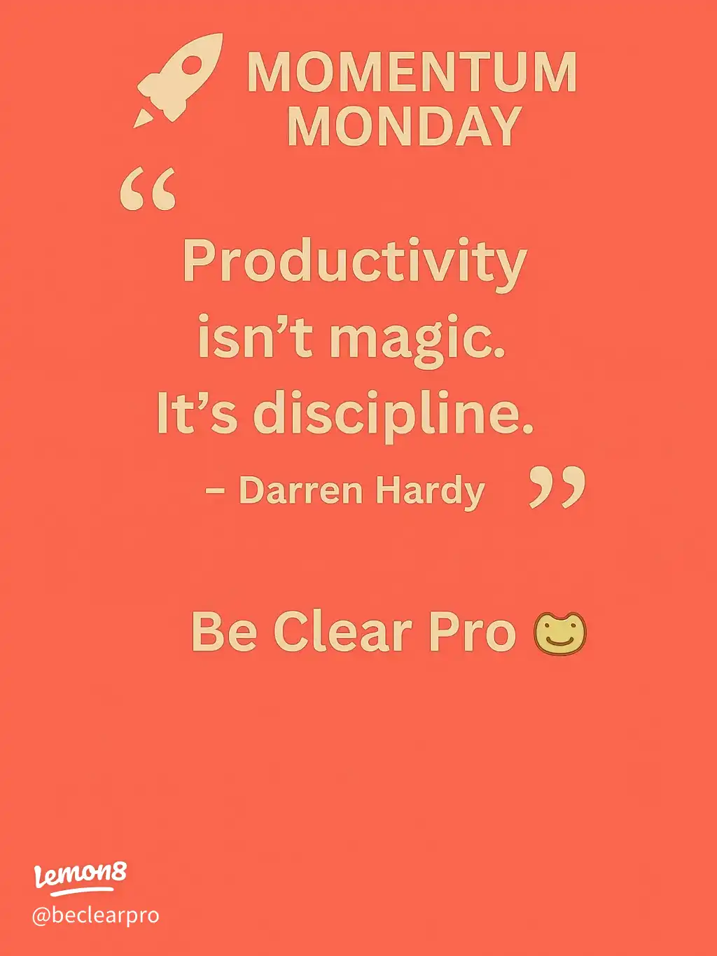 Momentum Monday - Discipline builds Progress's images(0)