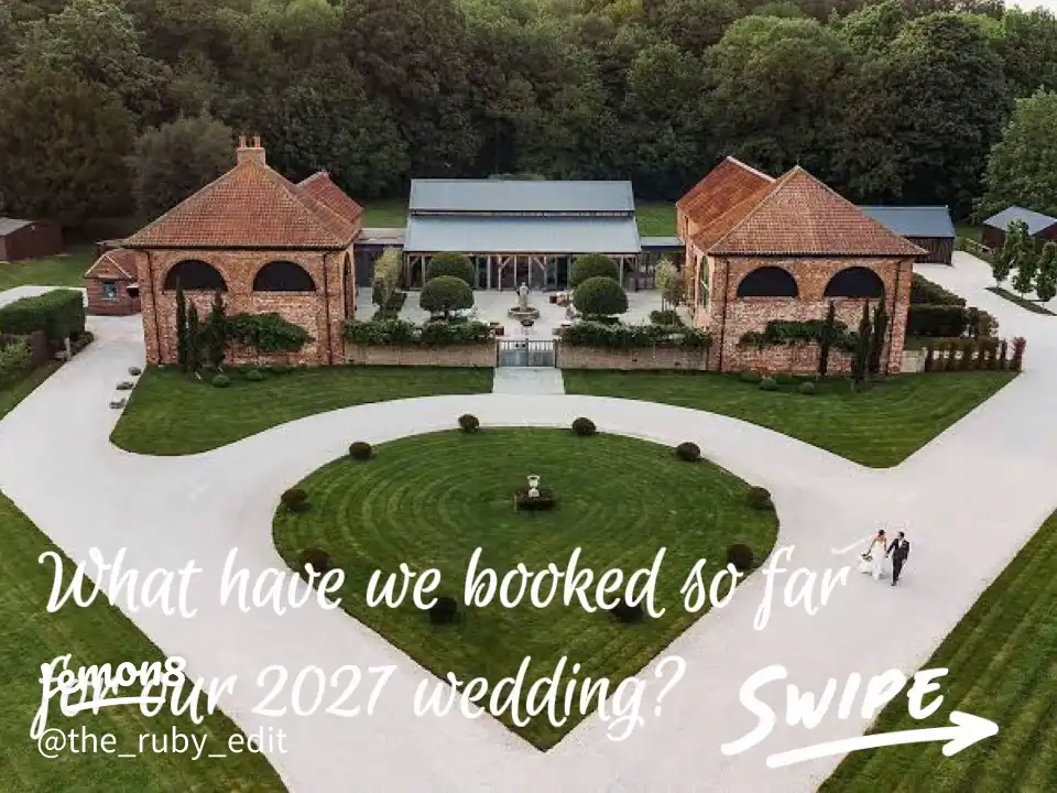 What have we booked so far for our 2027 wedding?'s images(0)