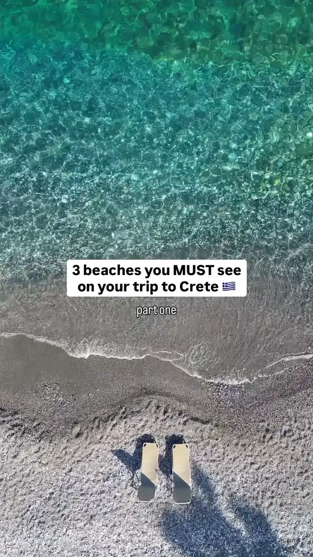 3 beaches you MUST visit on your trip go Crete 🇬🇷
