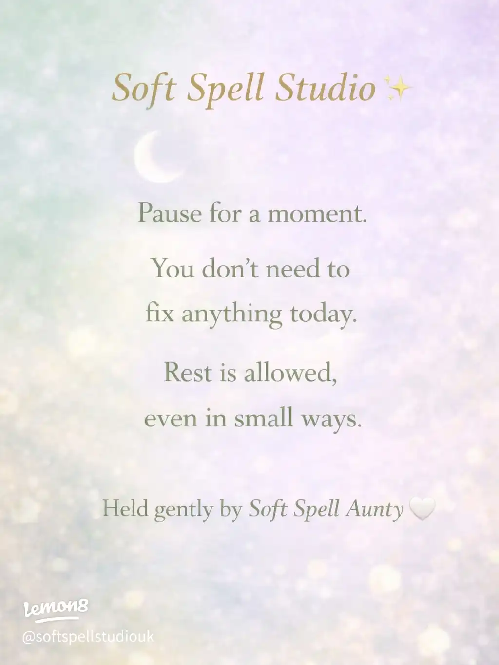 You don’t need to fix anything today 🤍's images(0)