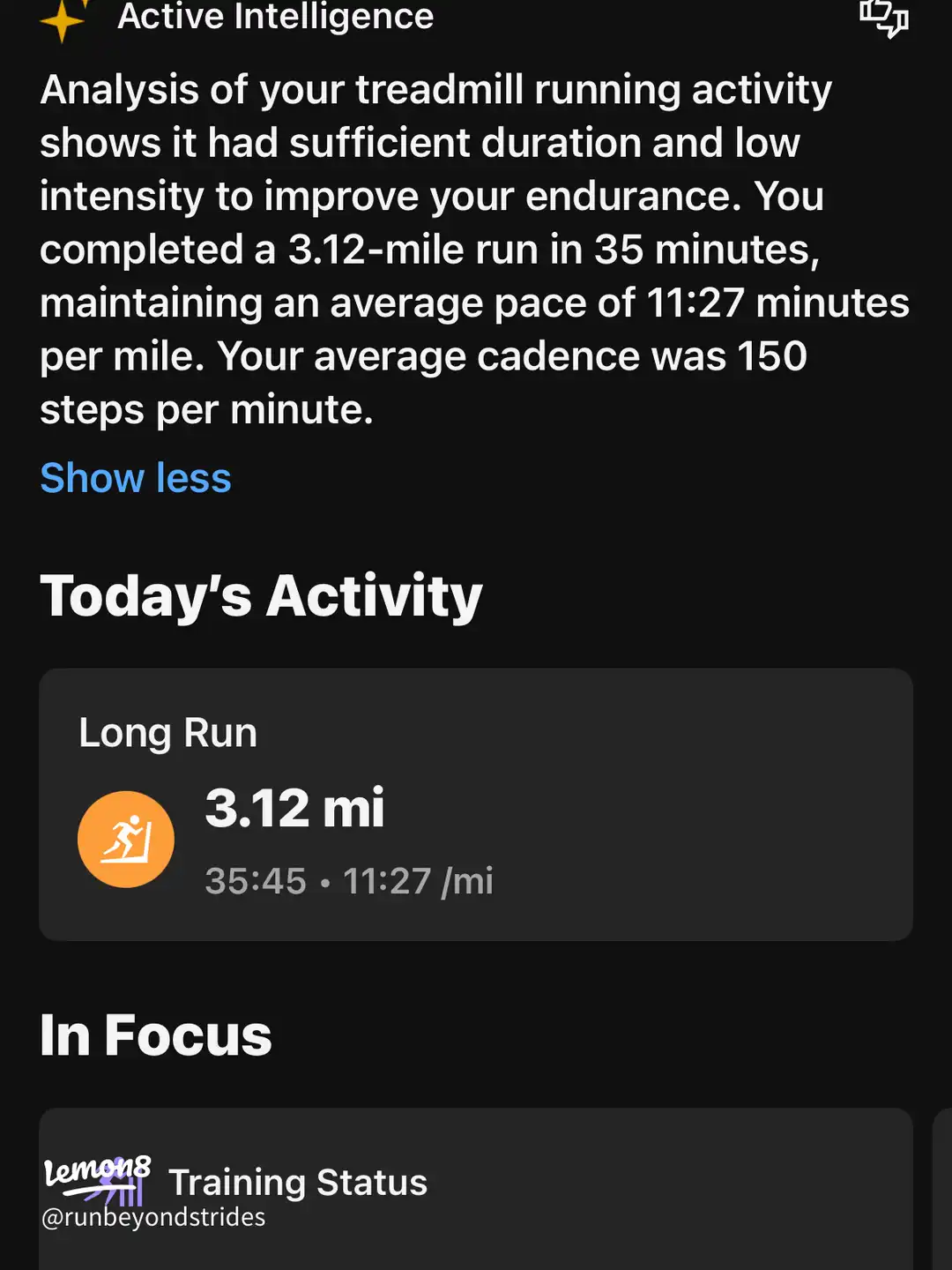 Garmin’s long run suggestionBody after shifts said 5k's images(1)