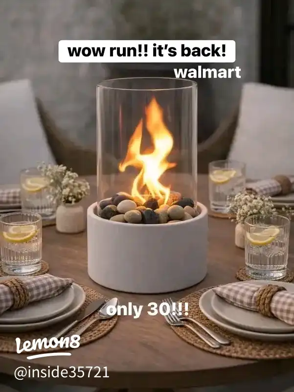 🔗⬇️ WALLYWORLD wow the prettiest tabletop firepit 's images(0)