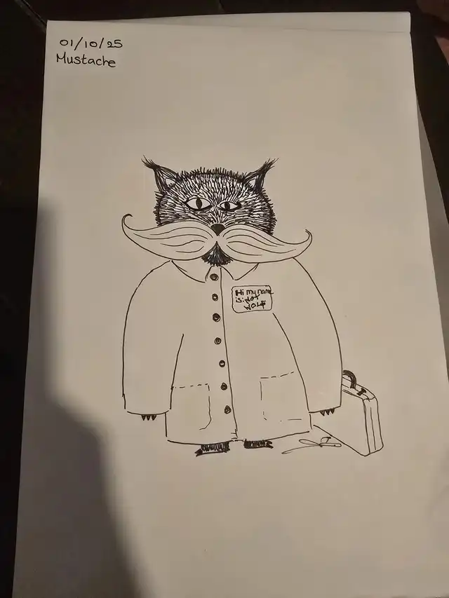 Inktober day 1 - Mustache