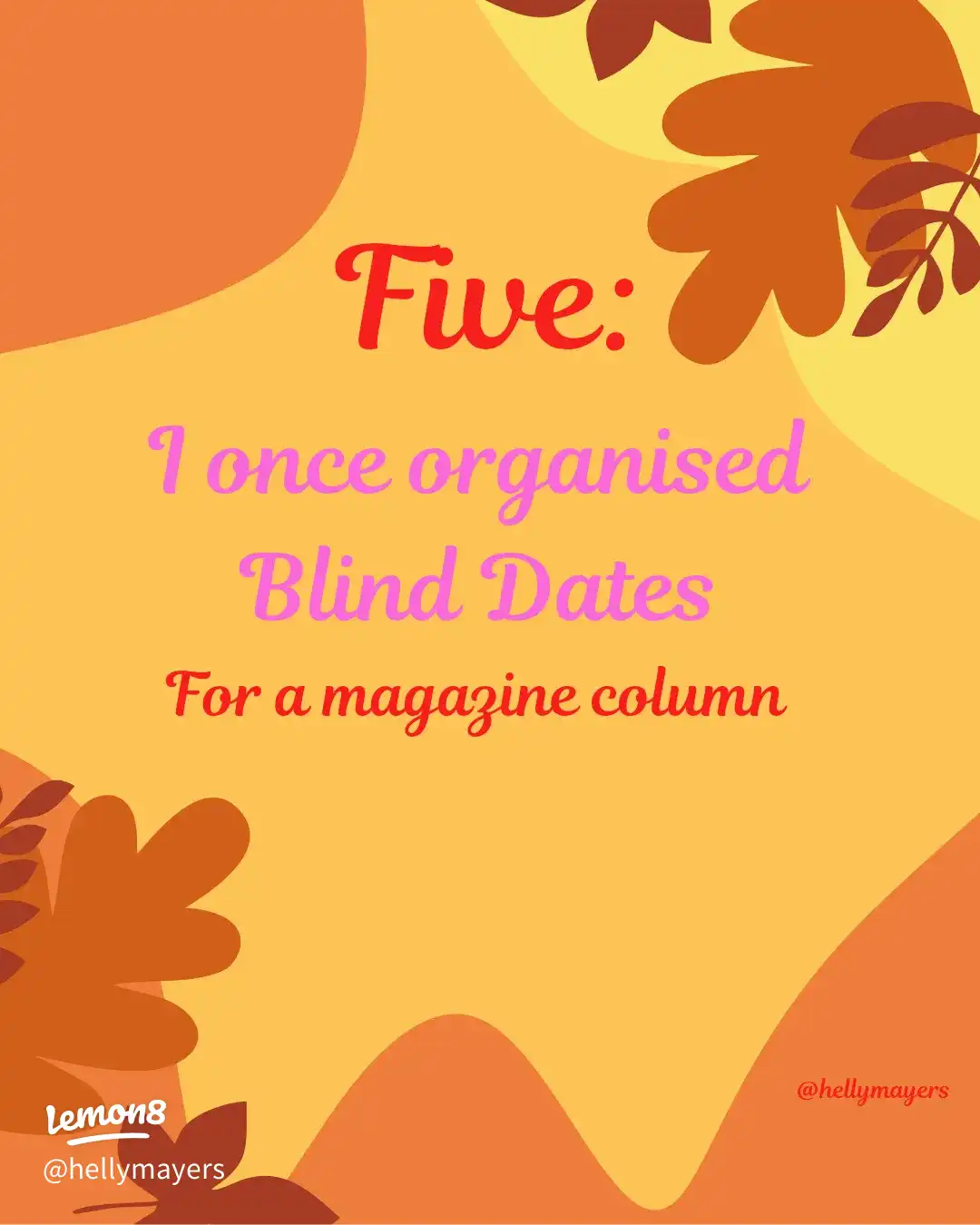 Five non-bookish facts about me's images(5)