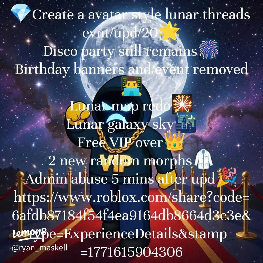 💎Create a avatar style lunar threads evnt/upd/20🌟D's images(0)