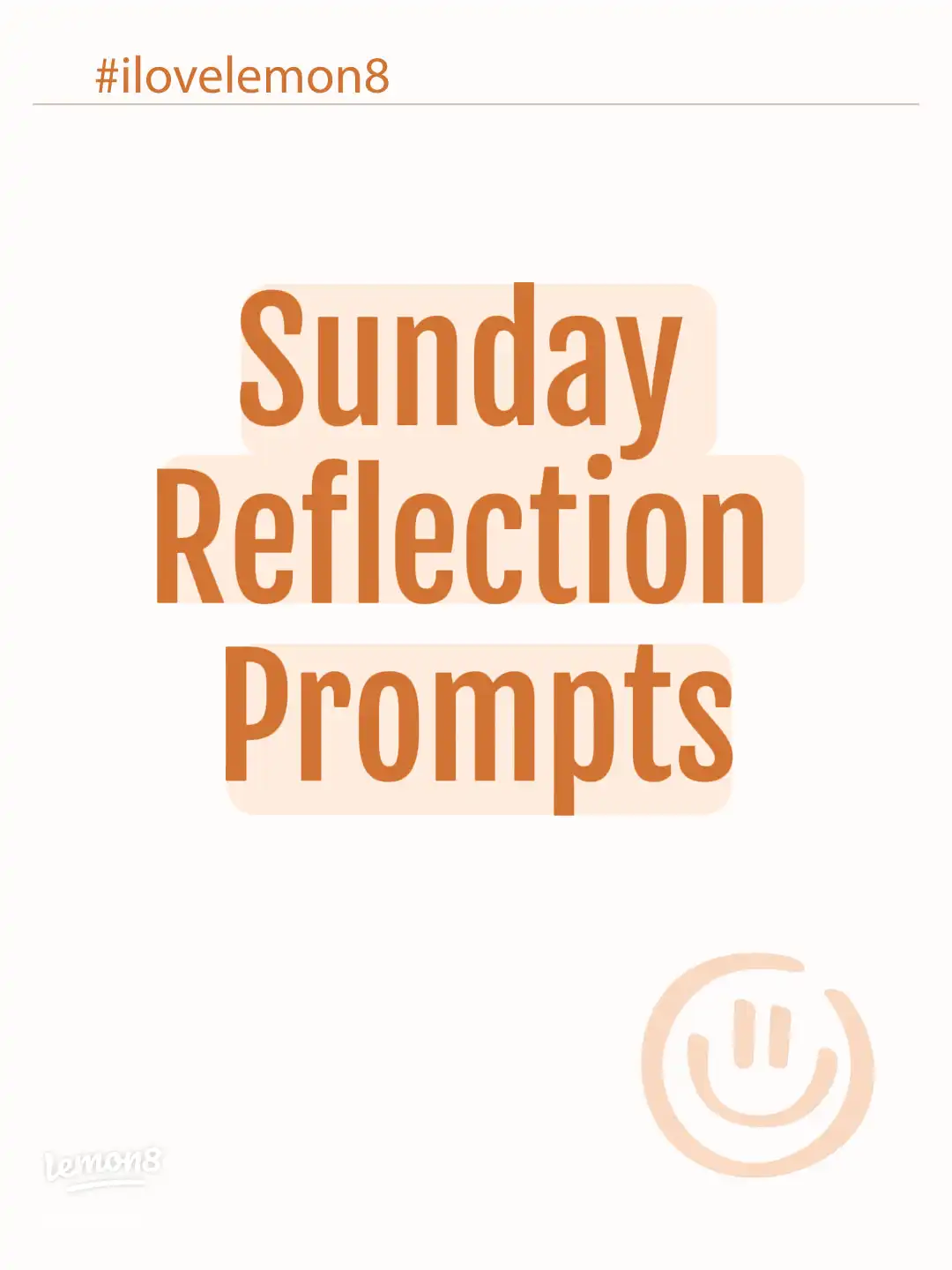 Reflection helps you reset for the week.'s images(0)