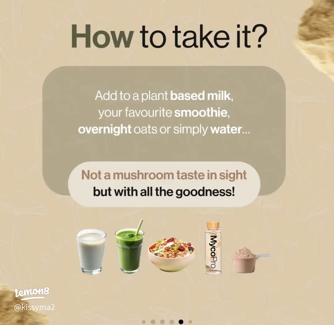 Mushroom protein powder food supplement's images(3)