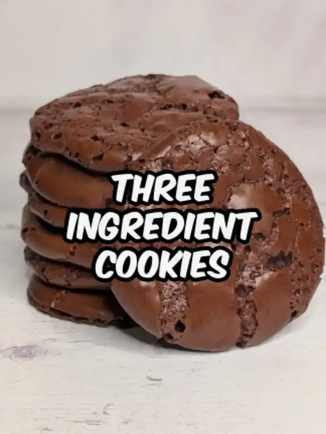🍪 3-Ingredient Gluten-Free Chocolate Cookies 🤎