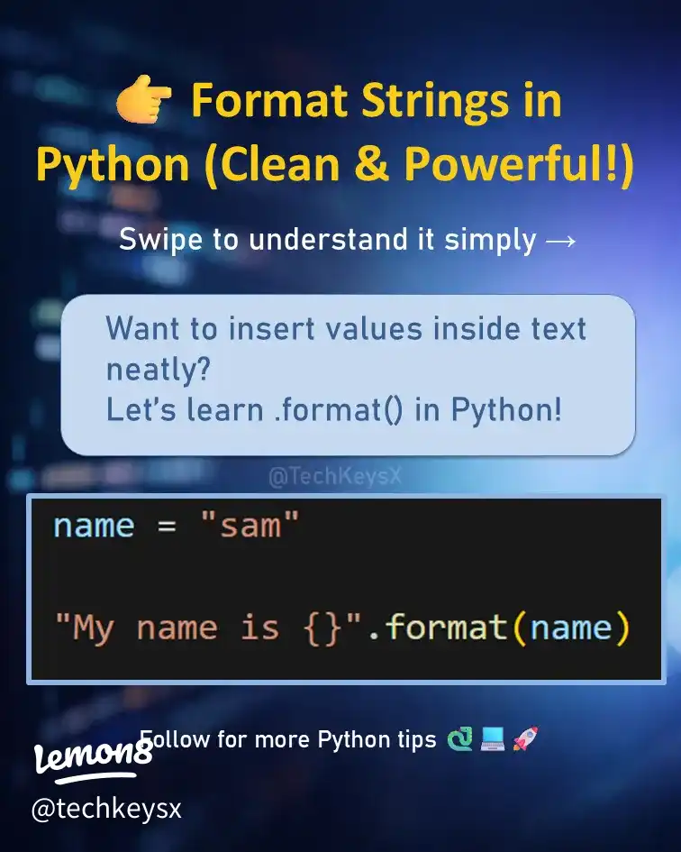 Master Python Format Strings's images(0)