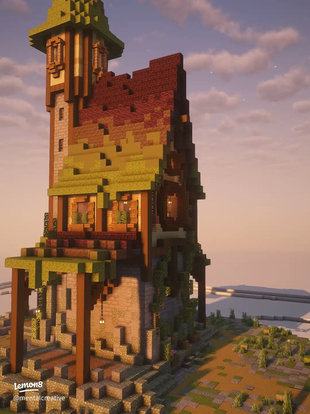 Minecraft fantasy build: the mage shop's images(6)