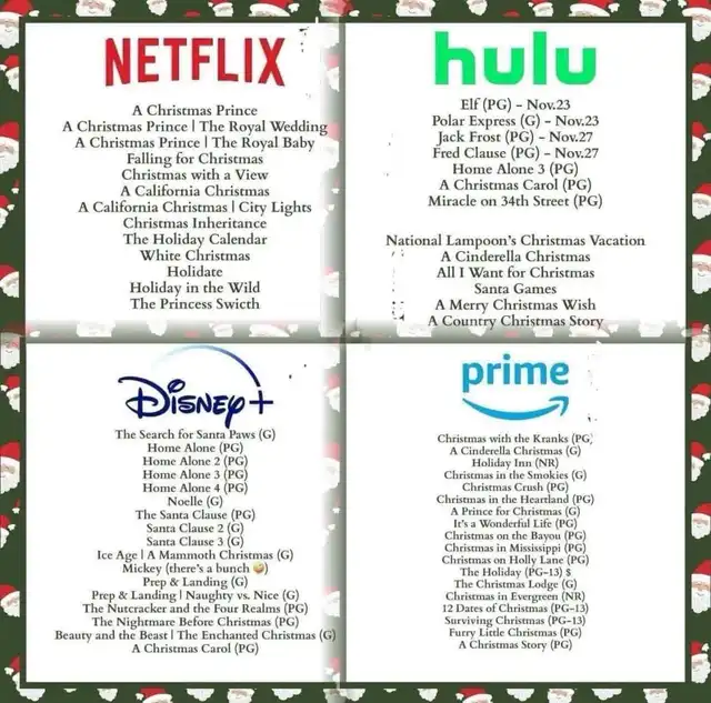 Christmas movies 🎄🎅🎬