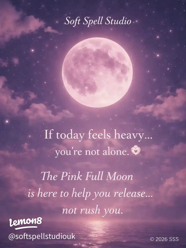 If today feels heavy…
you’re not alone. The Pink Full Moon
is here to help you 🌸's images(0)